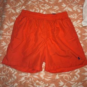 Men’s Orange Polo Swimtrunks